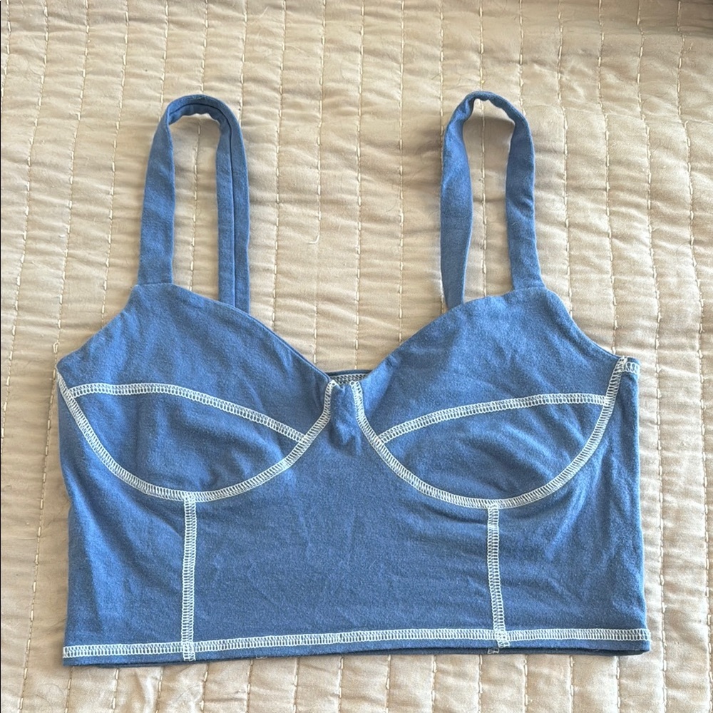 Pacsun Blue Crop Top